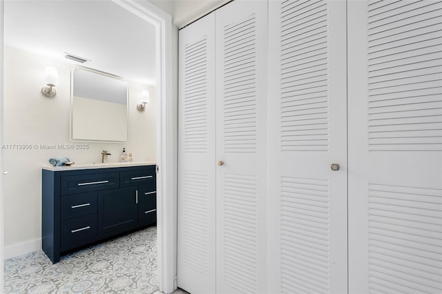 bathroom featuring vanity