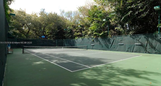 view of tennis court