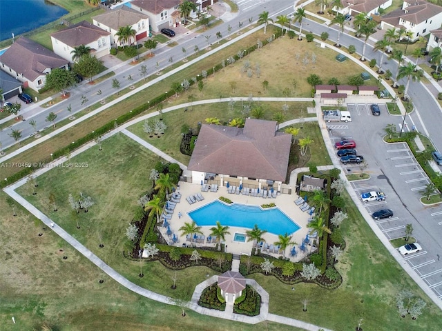 birds eye view of property