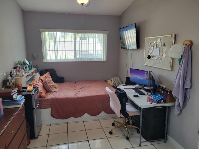 view of tiled bedroom