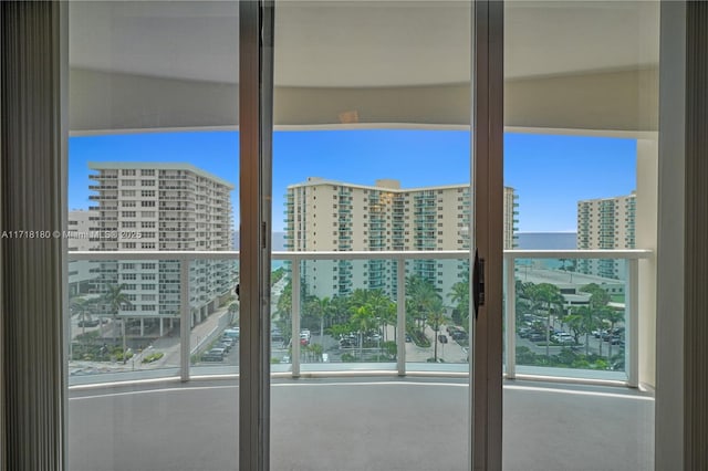 view of balcony