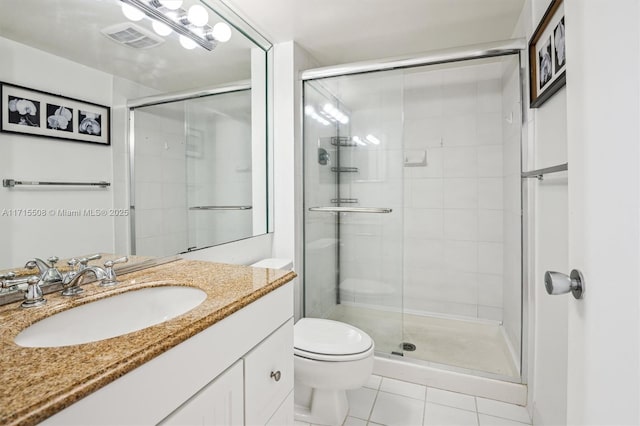 20355 NE 34th Ct Unit 1828, Aventura, FL 33180 - full bath featuring vanity, a shower stall, and tile patterned flooring