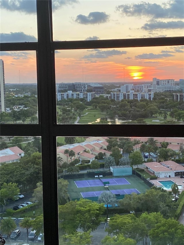 water view featuring a view of city