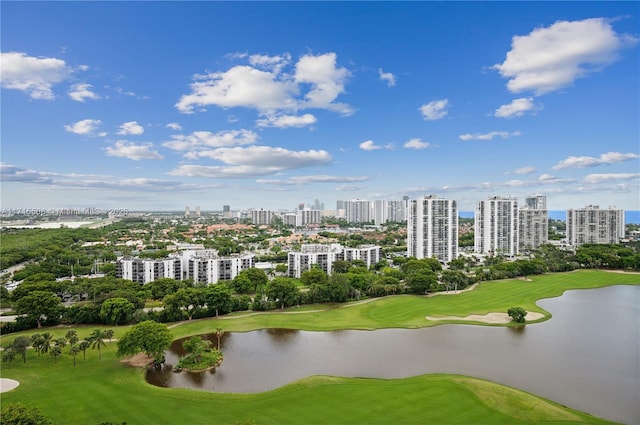 20355 NE 34th Ct Unit 1828, Aventura, FL 33180 - view of urban area featuring a large body of water and a golf club