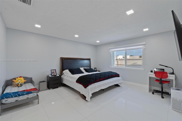 view of tiled bedroom