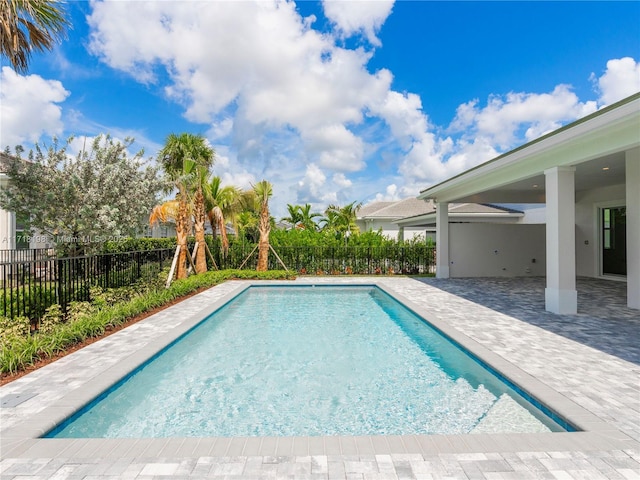 view of pool with a patio area