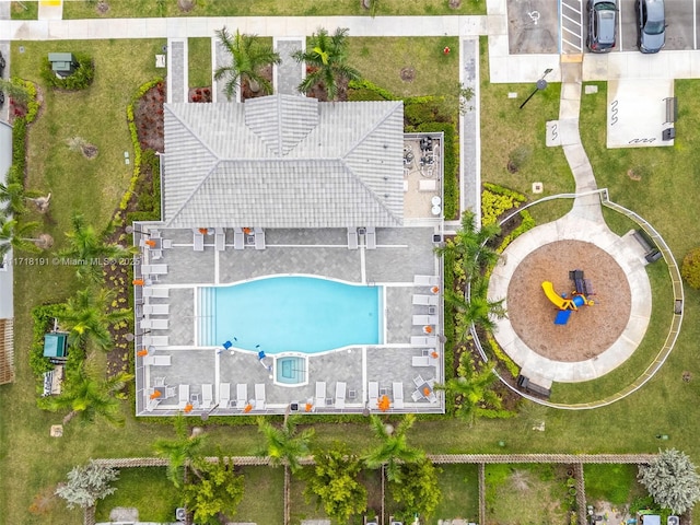 birds eye view of property