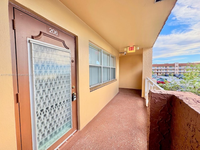 view of balcony