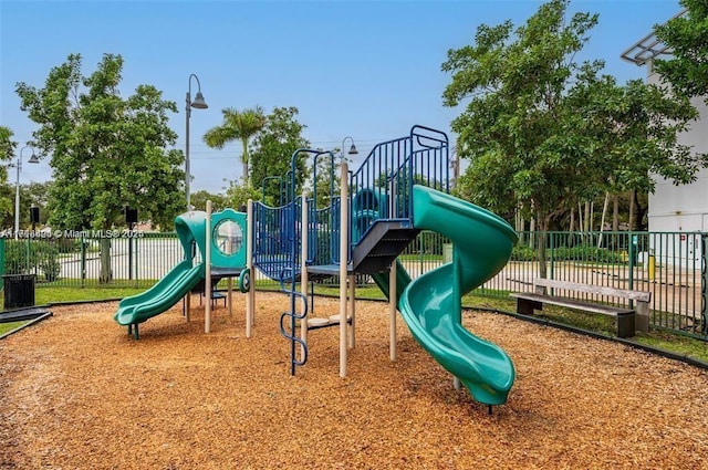 view of jungle gym