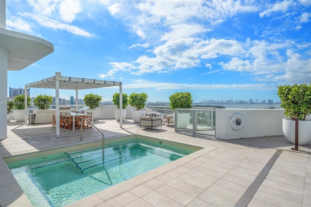 view of pool with a patio