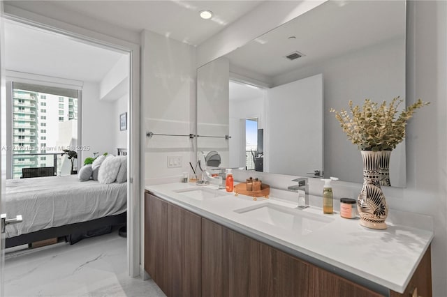 bathroom with vanity