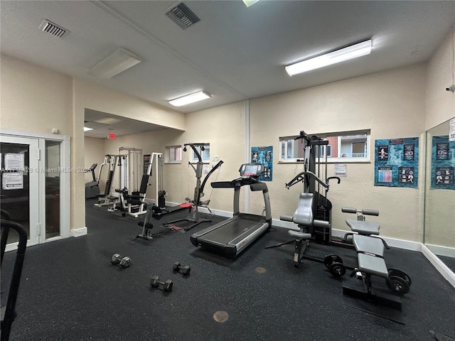 view of exercise room