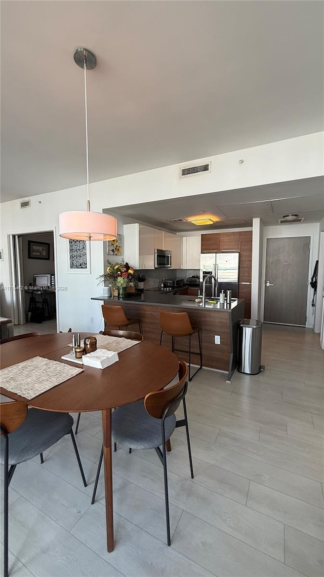 view of dining area