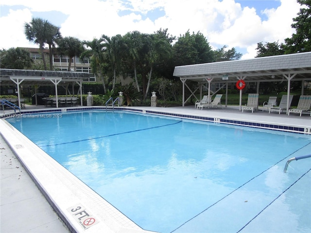 view of pool