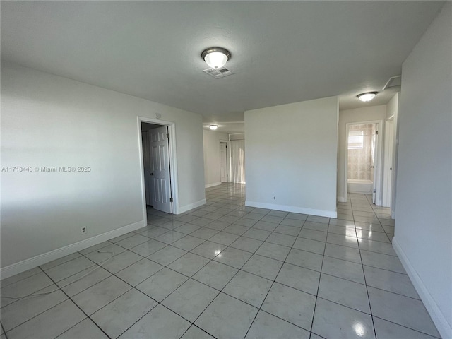 view of tiled empty room