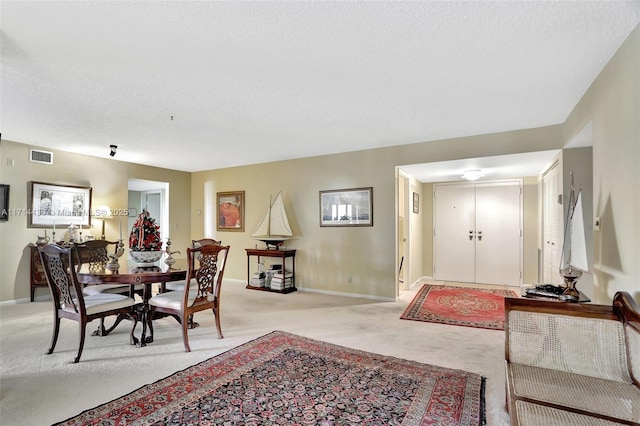 1800 S Ocean Blvd Unit 210, Lauderdale By The Sea, FL 33062 - carpeted dining space with a textured ceiling