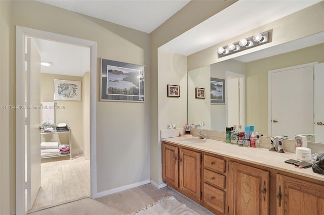 bathroom with vanity