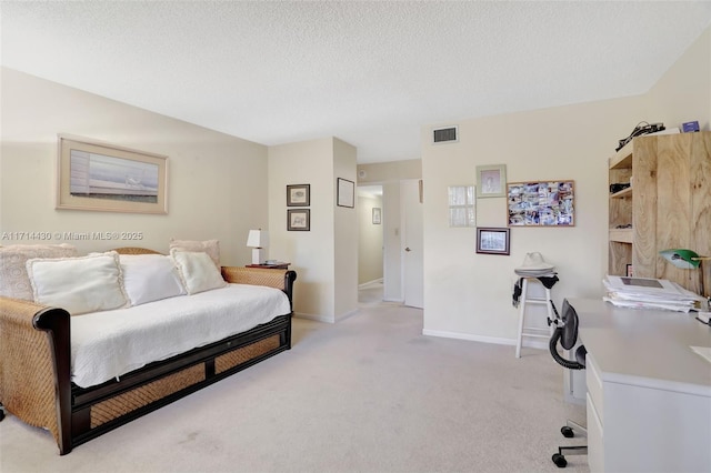 1800 S Ocean Blvd Unit 210, Lauderdale By The Sea, FL 33062 - bedroom with light carpet and a textured ceiling