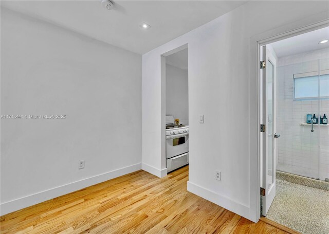 interior space featuring light wood-type flooring