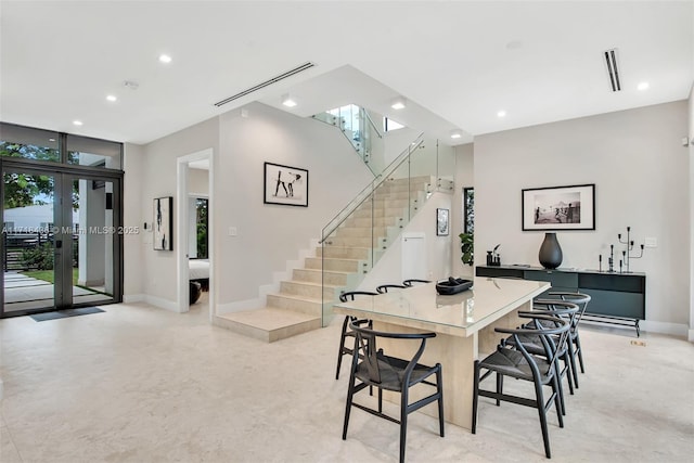 view of dining room