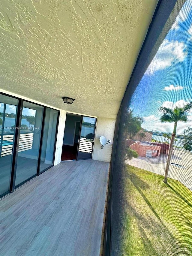 view of patio / terrace with a balcony