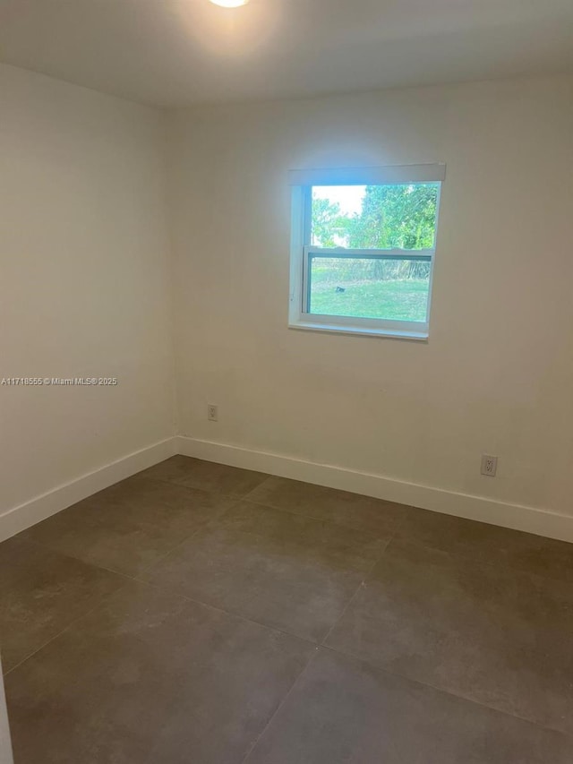 view of tiled empty room