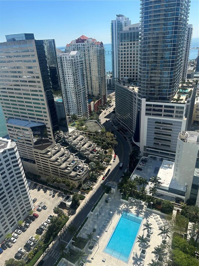 950 Brickell Bay Dr Unit 3505, Miami, FL 33131 - bird's eye view with a city view