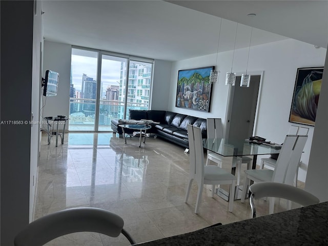 950 Brickell Bay Dr Unit 3505, Miami, FL 33131 - dining space with floor to ceiling windows