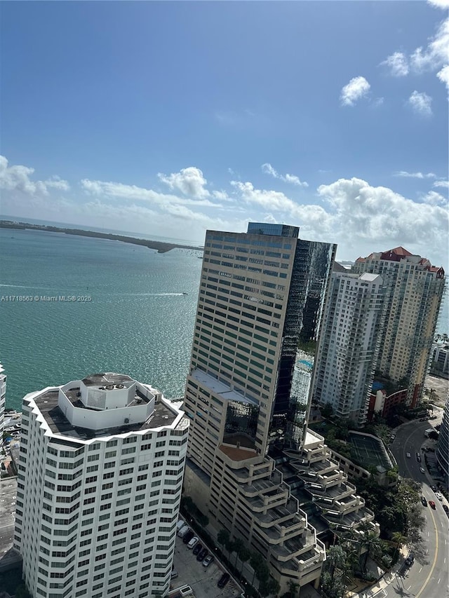 950 Brickell Bay Dr Unit 3505, Miami, FL 33131 - bird's eye view with a water view and a city view