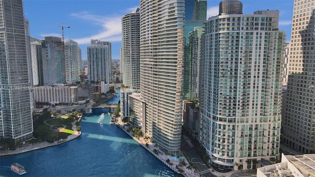 view of city featuring a water view