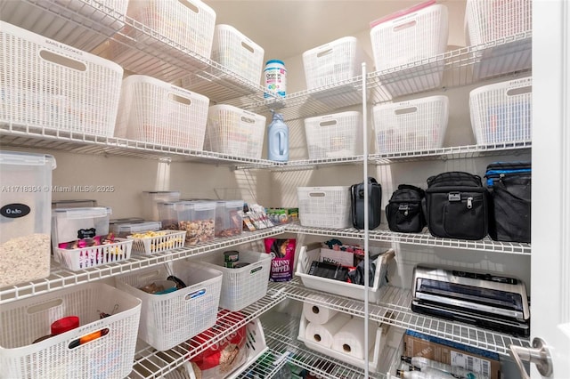 view of pantry