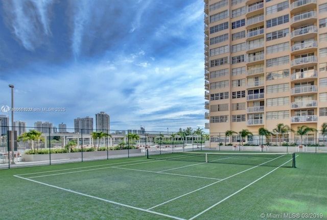 view of sport court