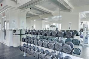 view of exercise room