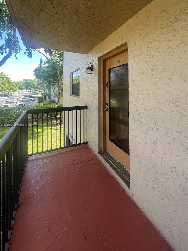 view of balcony