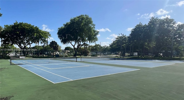 view of tennis court