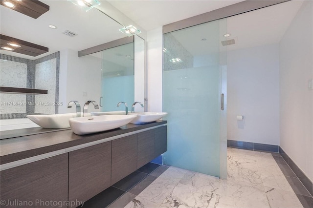 bathroom with vanity