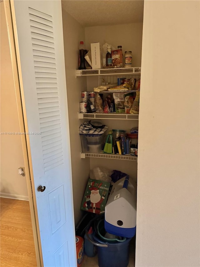 view of pantry