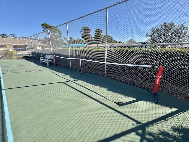 view of tennis court