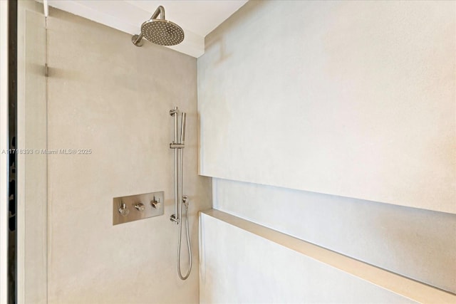 interior space featuring a shower