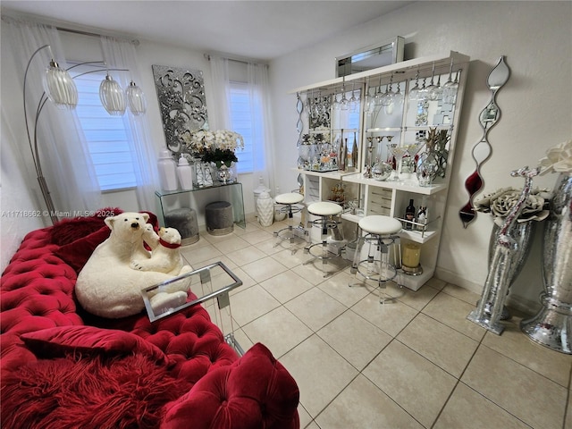 interior space featuring tile patterned floors