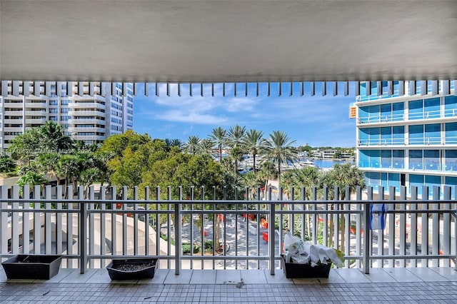 view of balcony