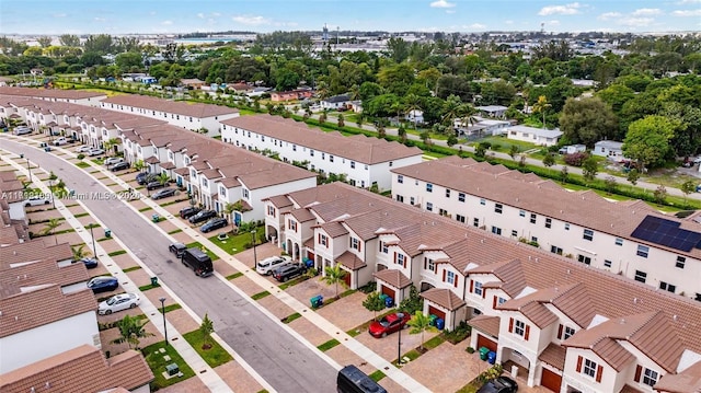 aerial view featuring a residential view