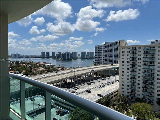 view of water feature