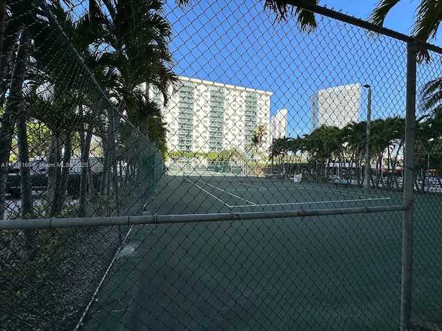 view of tennis court