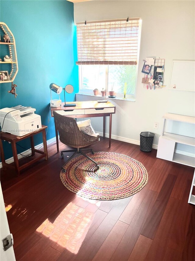 bedroom featuring wood-type flooring