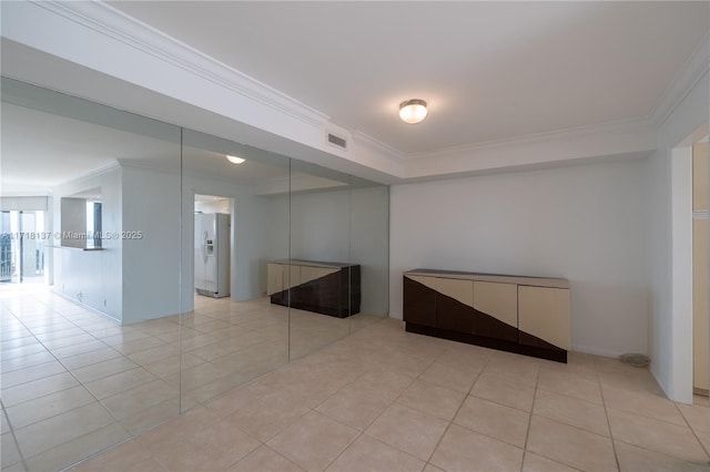 4000 Towerside Ter Unit 908, Miami, FL 33138 - unfurnished room with ornamental molding and light tile patterned flooring