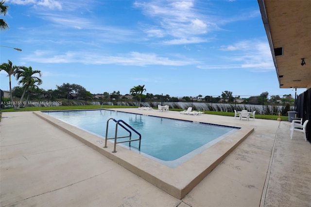 view of pool with a patio area