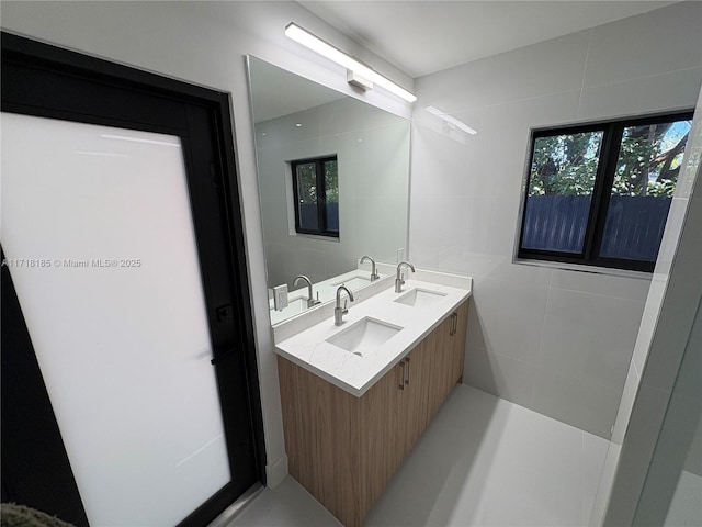 bathroom with vanity