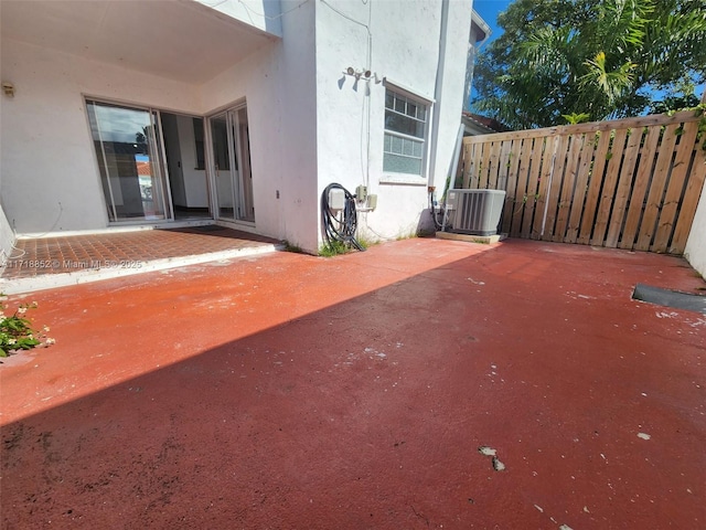 view of patio / terrace featuring cooling unit