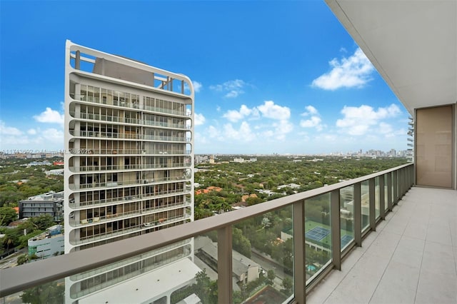 view of balcony